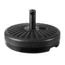 Outdoor Umbrella Pole Umbrellas 3M W/ Base Garden Stand Deck Charcoal