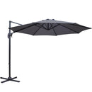 3M Roma Outdoor Furniture Garden Umbrella 360 Degree Charcoal