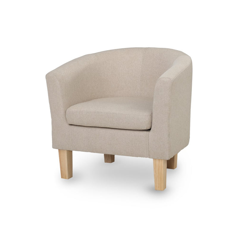 Armchair Lounge Chair Tub Accent Armchairs Fabric Sofa Chairs Wooden