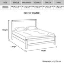 Java Bed frame King Size Chocolate