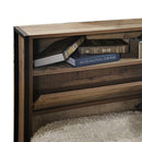 Mascot Queen Size Bed with Storage Oak Colour