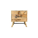 Bondi 3 Drawers Bedside Table Ozzy Colour