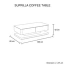 Suprilla Coffee Table Black Colour