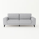 Hopper 3 Seater Fabric Sofa Light Grey Colour