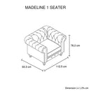 Madeline 1 Seater Brown