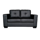 Nikki Sofa Black Colour 2 Seater PU Leather