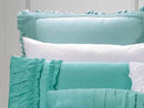 Queen Size Wenshia Turquoise Quilt Cover Set (3PCS)