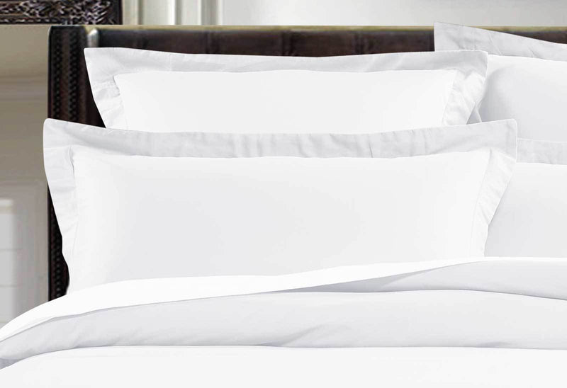 Single Size 500TC Cotton Sateen Quilt Cover Set (White Color)
