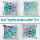 Aqua Blue Turquoise Cushion Covers 4pcs Pack
