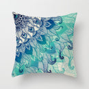 Aqua Blue Turquoise Cushion Covers 4pcs Pack
