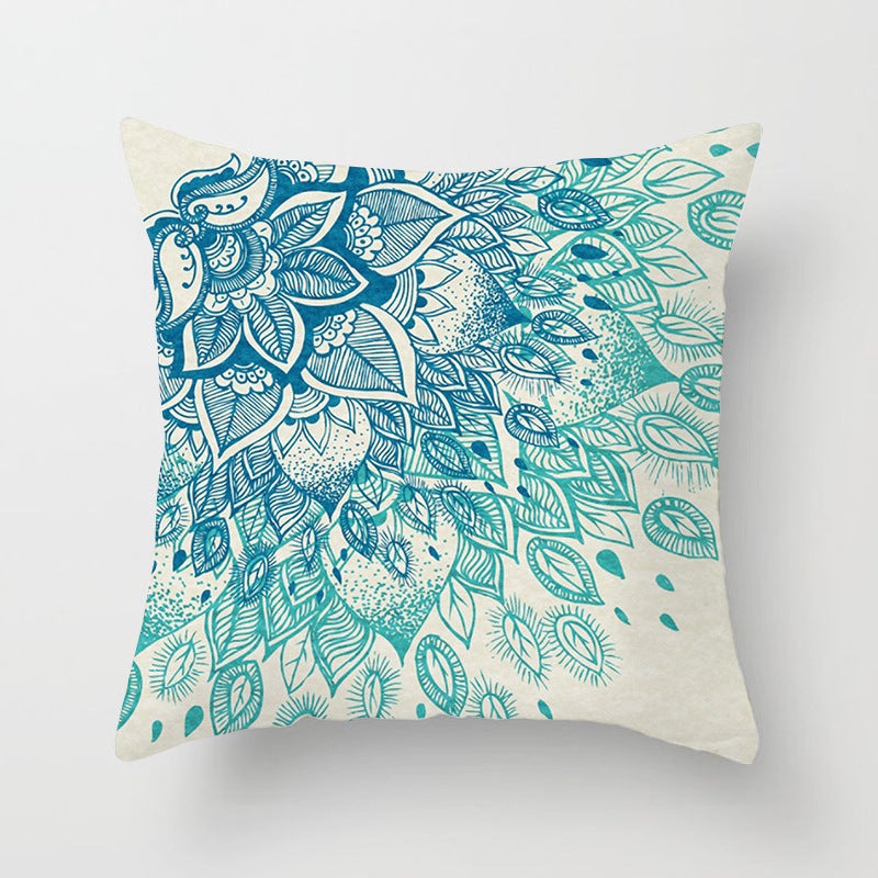 Aqua Blue Turquoise Cushion Covers 4pcs Pack