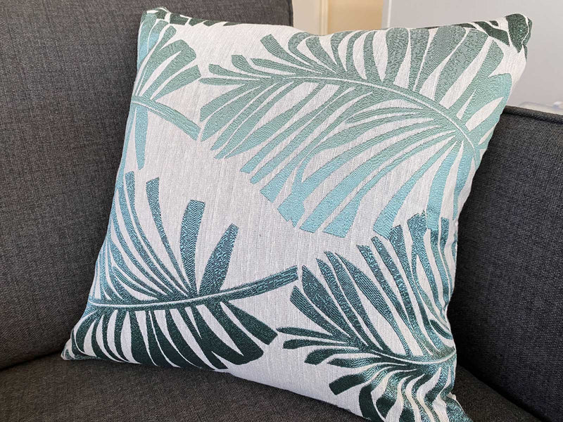 Cotton Linen Tropical Palm Cushion Covers 2pcs Pack