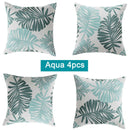 Cotton Linen Tropical Palm Cushion Covers 4pcs Pack