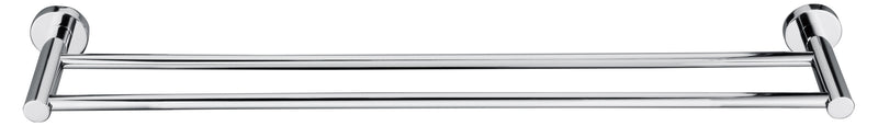 Double Classic Chrome Towel Bar Rail Bathroom