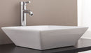 Bathroom Ceramic Rectangular Above Countertop Basin for Vanity