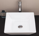 Bathroom Ceramic Rectangular Above Countertop Basin for Vanity