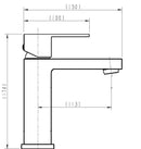 Basin Mixer Tap Faucet -Kitchen Laundry Bathroom Sink - BLACK