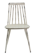 Aluminium Dinning Chair Retro White Set of 2