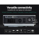 Devanti Mini Video Projector Portable WiFi Bluetooth HD 1080P 3200 Lumens Home Theater