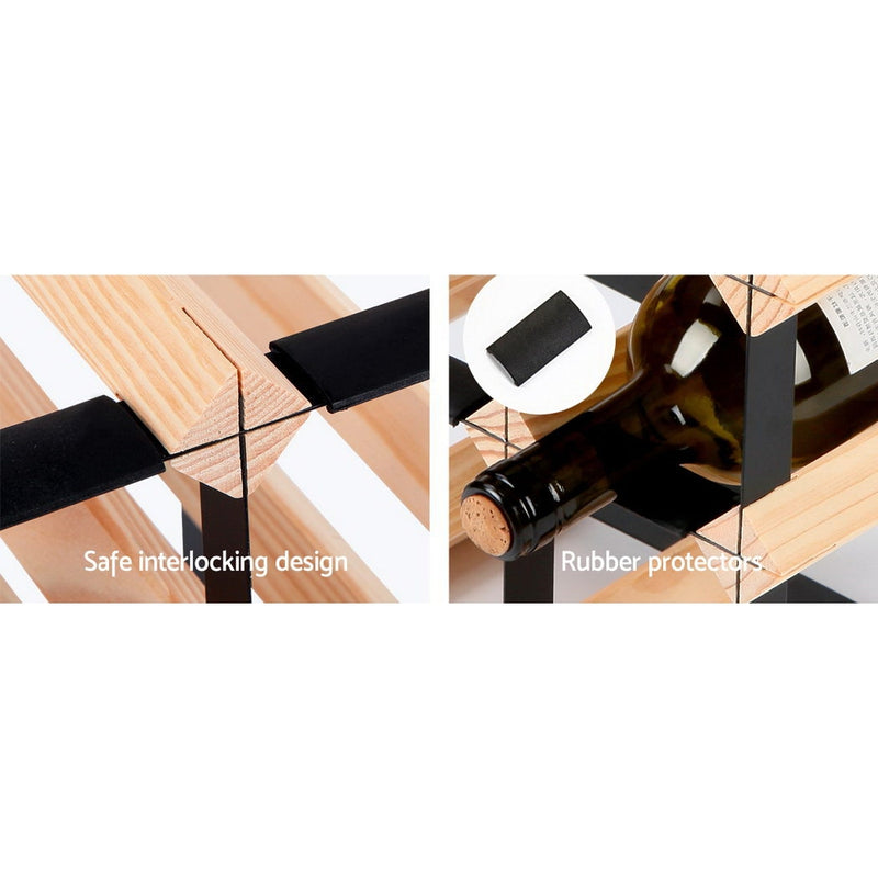 72 Bottle Timber Wine Rack