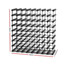 72 Bottle Timber Wine Rack Wooden Storage Wall Racks Holders Cellar Black