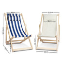 Outdoor Furniture Sun Lounge Beach Chairs Deck Chair Folding Wooden Patio