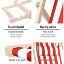 Outdoor Furniture Sun Lounge Wooden Beach Chairs Deck Chair Folding Patio