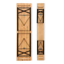 Wooden Outdoor Foldable Bench Set - Natural