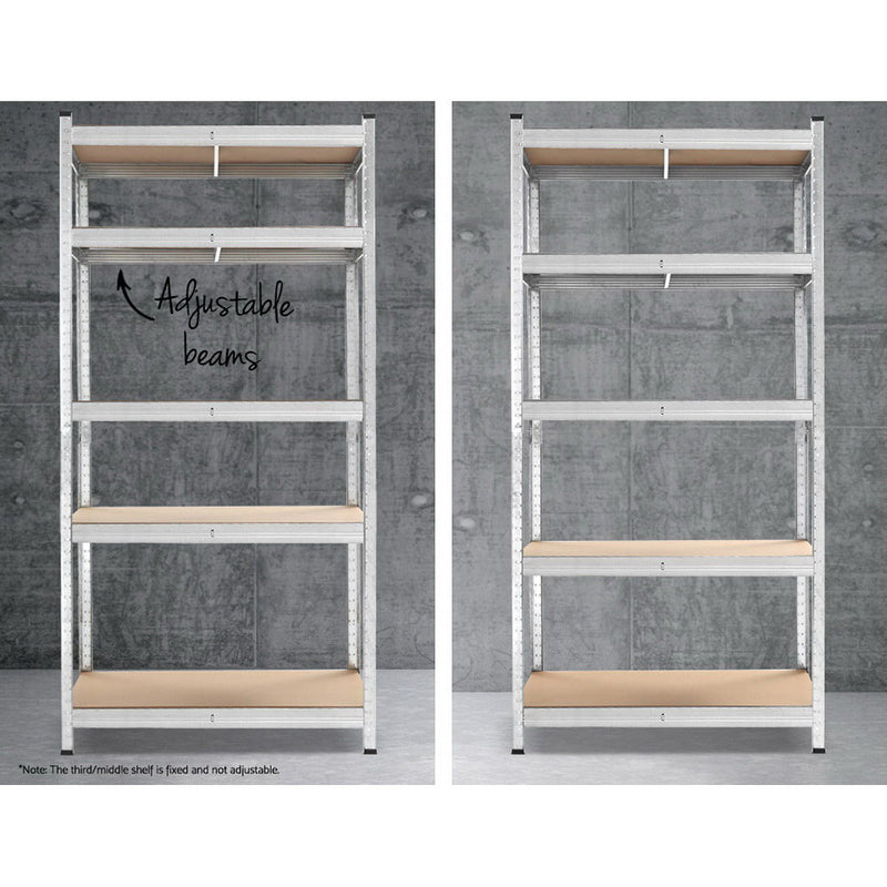 2x0.9M Warehouse Shelving Racking Storage Garage Steel Metal Shelves Rack