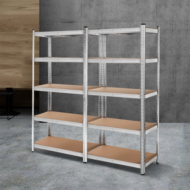2x0.9M Warehouse Shelving Racking Storage Garage Steel Metal Shelves Rack
