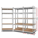 5x0.9M Warehouse Shelving Racking Storage Garage Steel Metal Shelves Rack