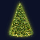 2.4M 8FT Christmas Tree 1488 LED Lights 1488 Tips Warm White Green