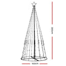 3M LED Christmas Tree Lights 330 LED Xmas Multi Colour Optic Fiber