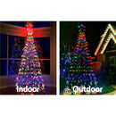 2.1M LED Christmas Tree Lights Solar Xmas Multi Colour Optic Fiber
