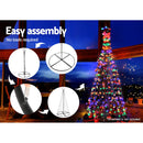 2.1M LED Christmas Tree Lights Solar Xmas Multi Colour Optic Fiber