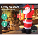 2.4M Christmas Inflatables Santa Xmas Light Decor LED Airpower