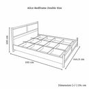 Alice Bed Double Oak Colour