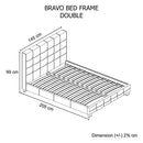 Bravo Bedframe Double size Black