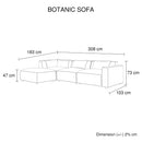 Botanic Sofa Set Sky Blue