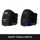 Wiring Loom Harness Kit 12V 40A 2 Ways with LED Light Bar Rocker Switch