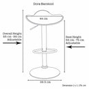 2x DORA BARSTOOL RED