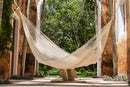 Single Size Cotton Mexican Hammock in Cream Colour