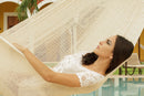 Single Size Cotton Mexican Hammock in Cream Colour