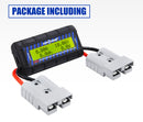 200A Watt Meter Power Analyser Digital Lcd Volt Amp Solar Caravan +2 Plug