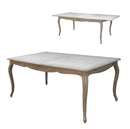 Wash White Louis XV Extension Table