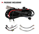2 Way Plug and Play High Beam Driving Light Kit LED Light Bar  Loom Wiring Harness