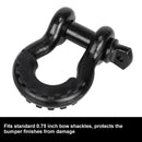 2X D-Ring Isolator Shackle Cover 3/4Inch Bow Shackle Protectors Truck SUV 4WD