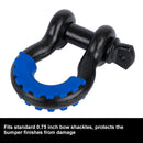 Pair D-Ring Isolator Shackle Cover 3/4Inch Bow Shackle Protectors 4WD Truck