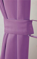 Purple Eyelet Blockout Curtain 140x221cm