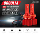 BUNKER INDUST H11 LED Headlight Kit 50W 8000LM Globe Bulbs High Or Low Beam White